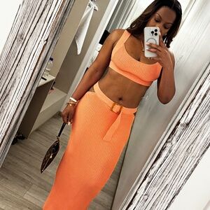 Maxi Skirt Knit Set